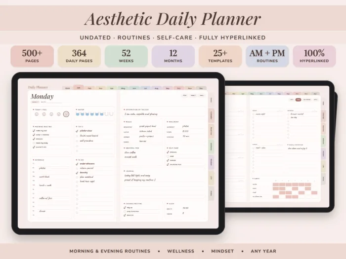 Aesthetic Daily Planner