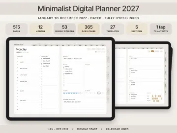 Minimalist Planner 2027