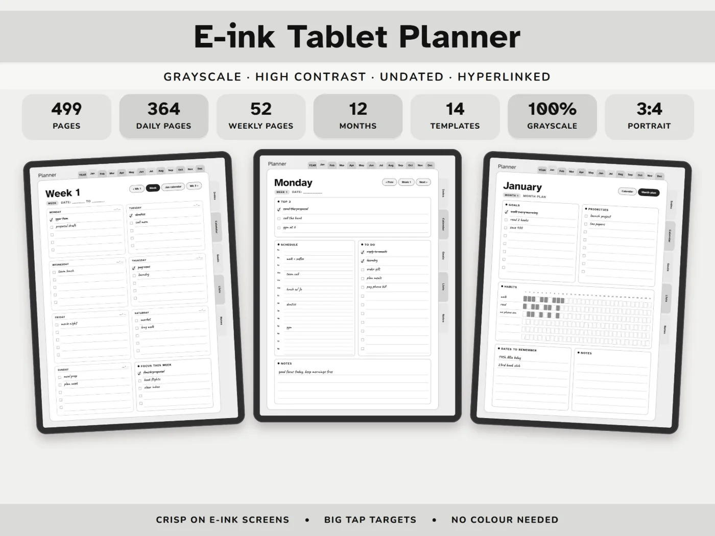 E-ink Tablet Planner