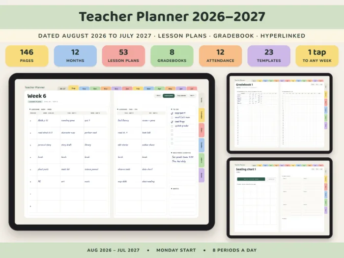 Teacher Planner 2026–2027