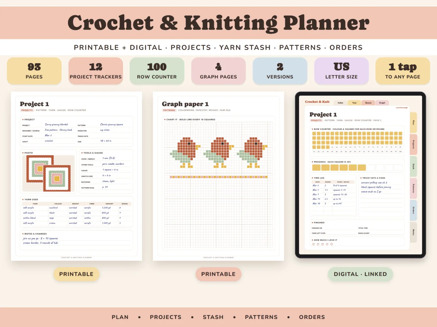 Crochet & Knitting Planner