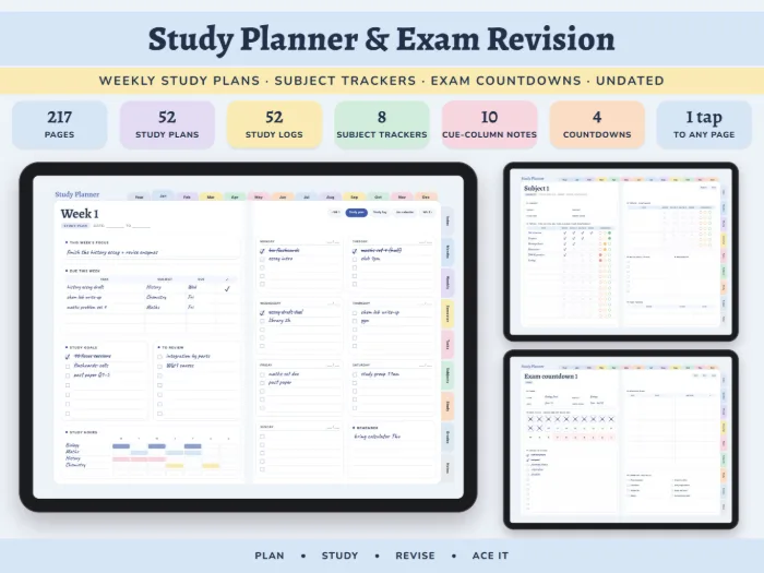 Study & Exam Revision Planner