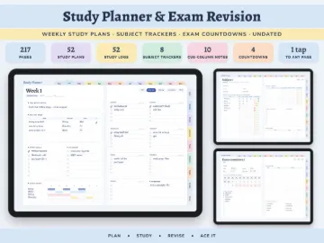 Study & Exam Revision Planner