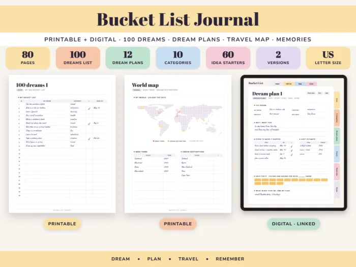 Bucket List Journal