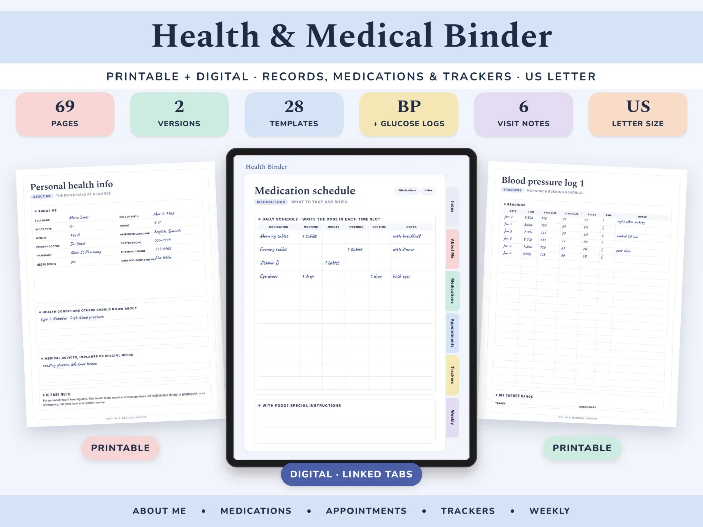 Health & Medical Binder