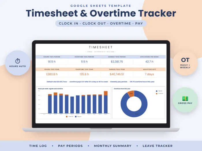 Timesheet & Overtime Tracker
