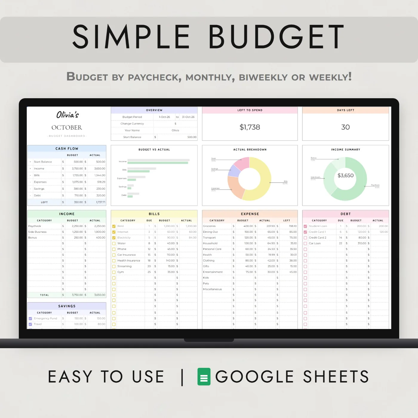 Simple Budget Planner