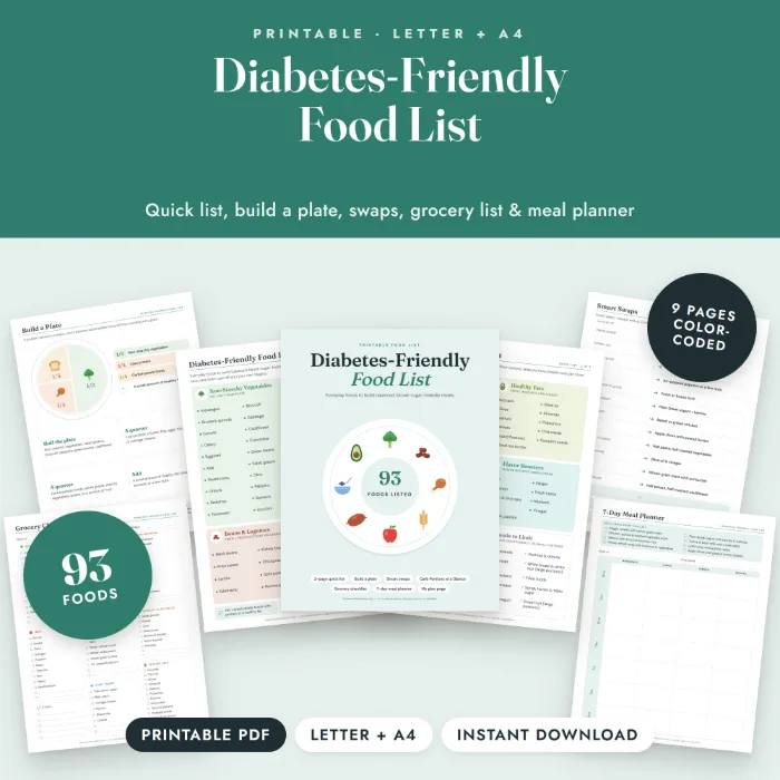 Diabetes-Friendly Food List