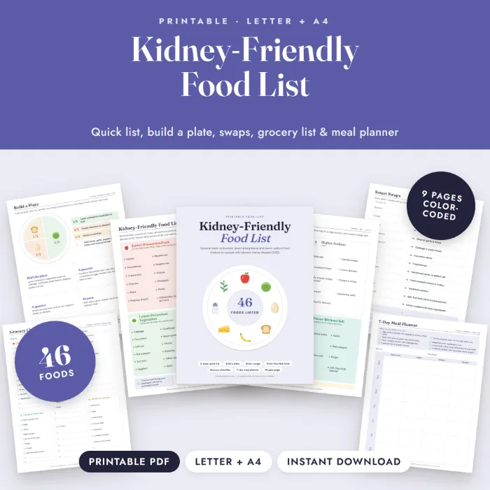 Kidney-Friendly Food List