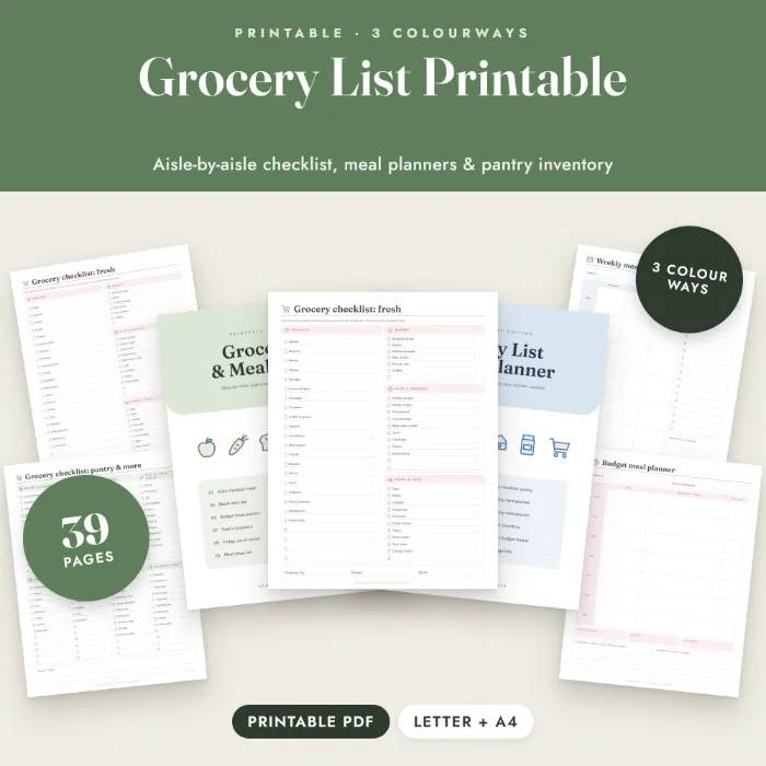 Grocery List & Meal Planner