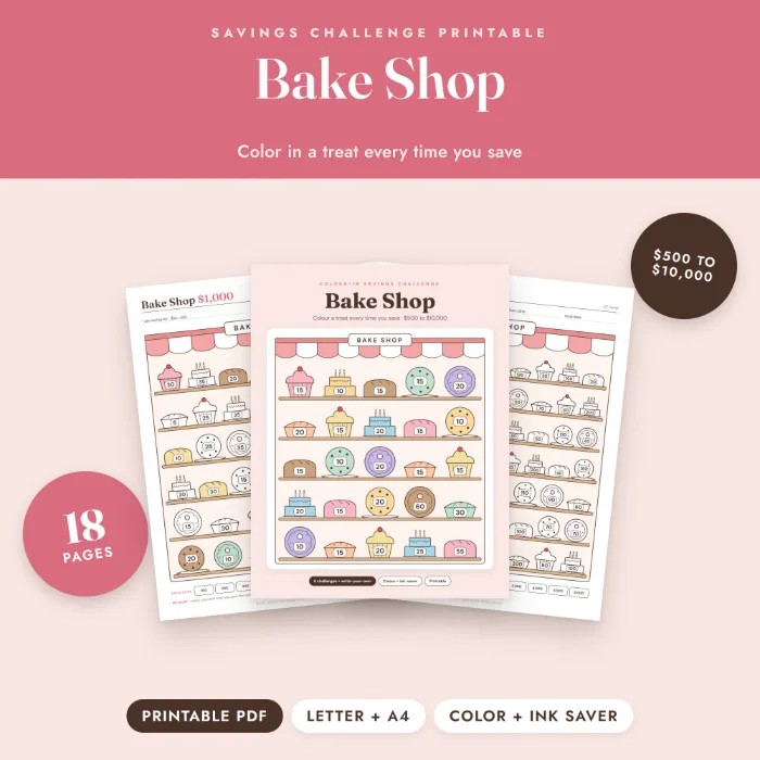 Bake Shop Savings Challenge