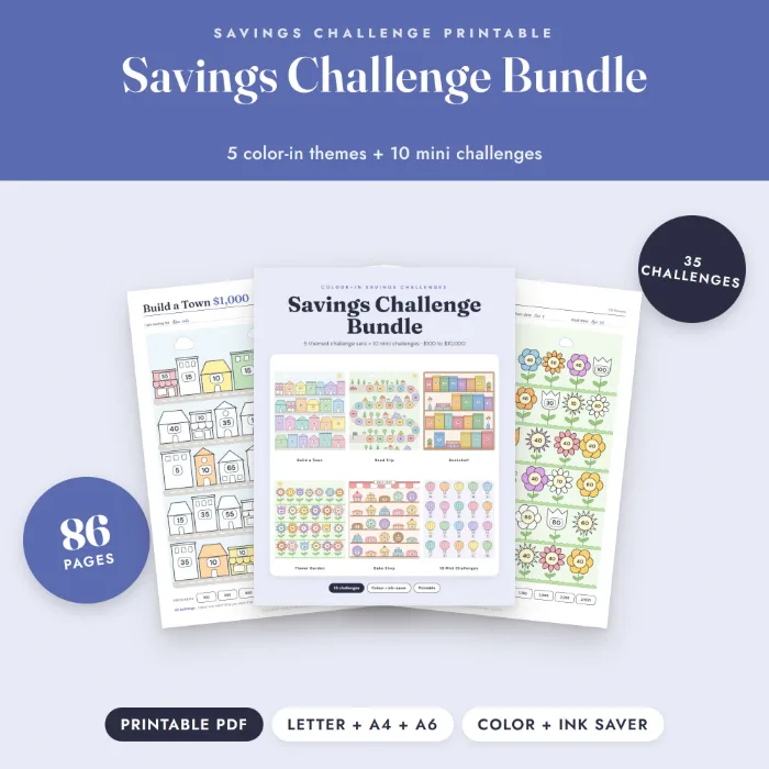 Savings Challenge Bundle