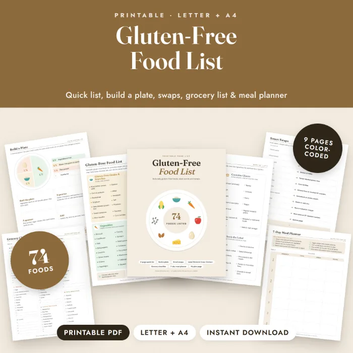 Gluten-Free Food List