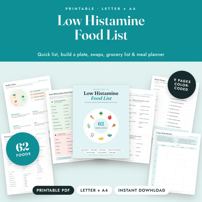 Low Histamine Food List