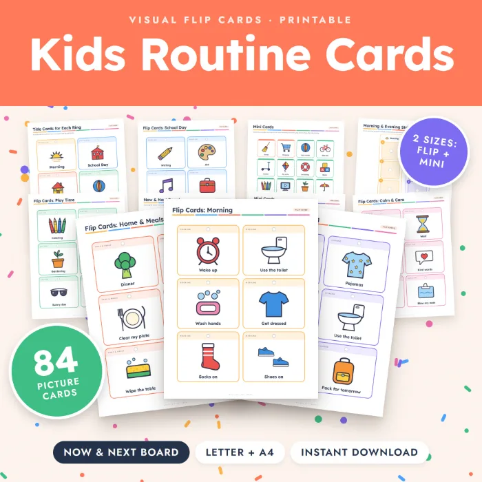 Kids Visual Routine Cards
