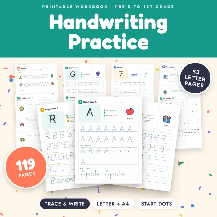 Handwriting Practice Workbook