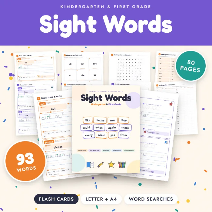 Sight Words Printable Pack